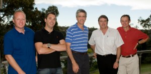 Mark Johnson, Matt Hicks, me, David Evans, Harry Wubben  (Photo: R de Crespigny)