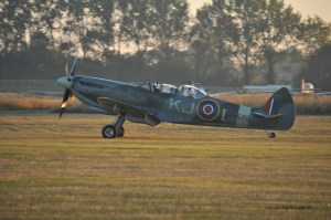 My father, Peter de Crespigny, 87, taking off in a Spitfire, September 2013.