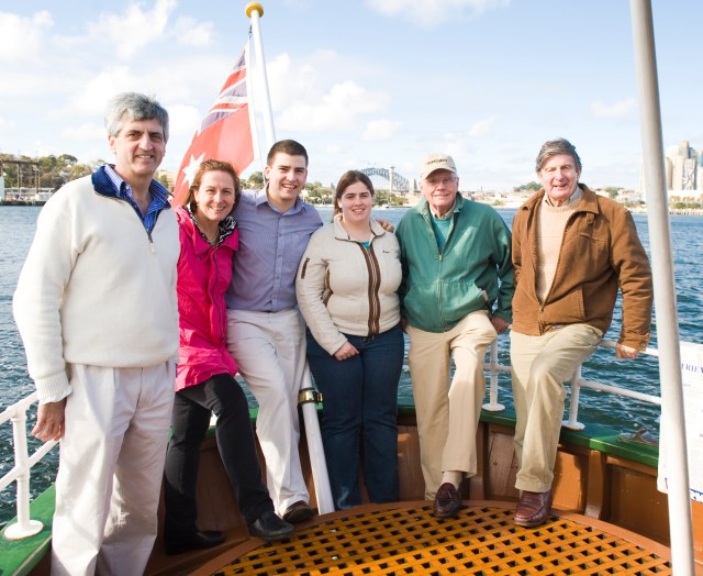 My family on Sydney harbour (Mariea sadly not present)