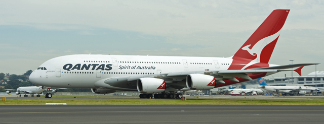 2012 04 April OQA 1st Takeoff (Courtesy Richard de Crespigny)