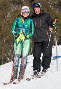 Jess Gallagher (Silver Medalist), Eric Bickerton (CEO, Disabled WinterSport Australia)