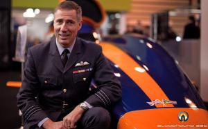 Andy Green and his Bloodhound Super Sonic Car