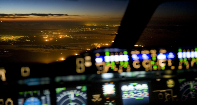 Flares of venting gas soften the Iraqi sunset. 28Nov2013 (Photo Richard de Crespigny)