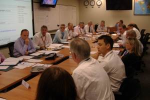 The airline Crisis Centre.  Photo taken during the QF32 event.  (Photo Qantas)