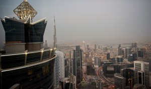 Dubai and the 2,800 foot high Burj Khalifa