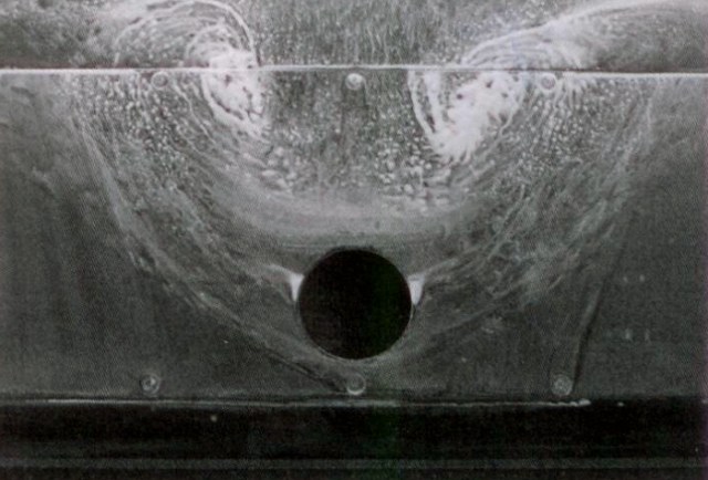 Simulation of upper surface exposed to battle damage (T.W. Pickhaver & P.M. Render RAeS Journal Aug2105 p937)