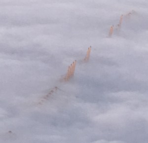 Dubai's shipping terminal under fog - December 2016